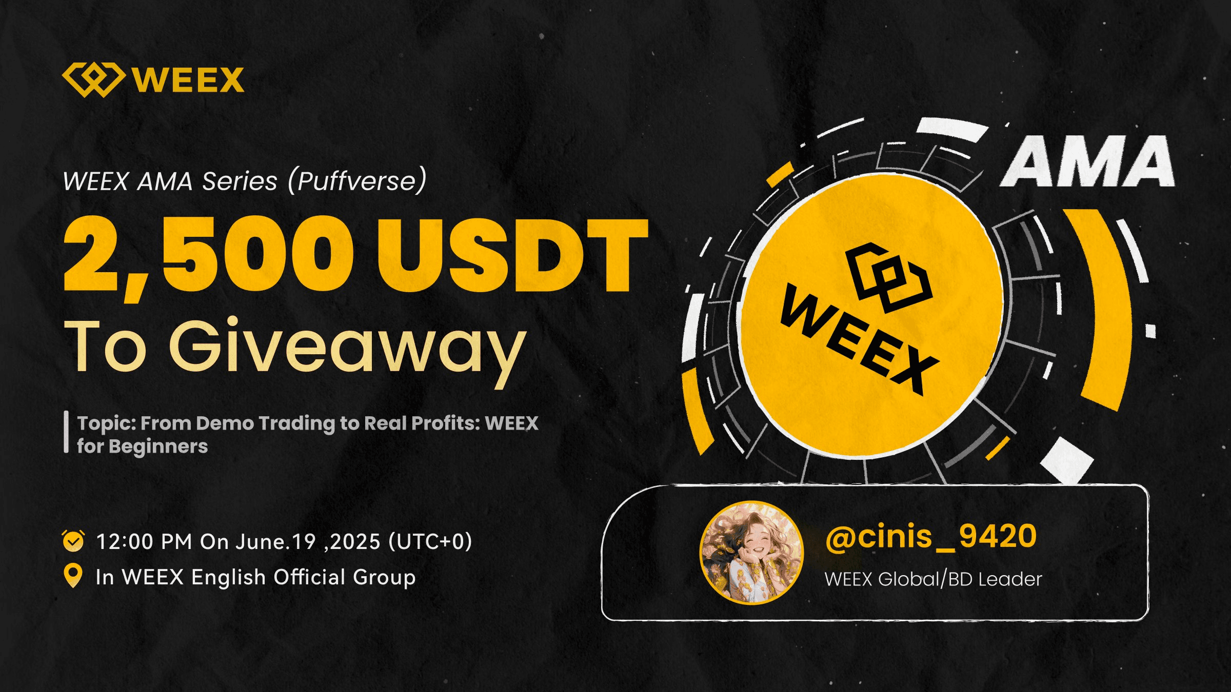 Récapitulatif de l'AMA WEEX de juin 2025 : du trading démo aux profits réels - 2 500 USDT de récompenses pour la communauté WEEX