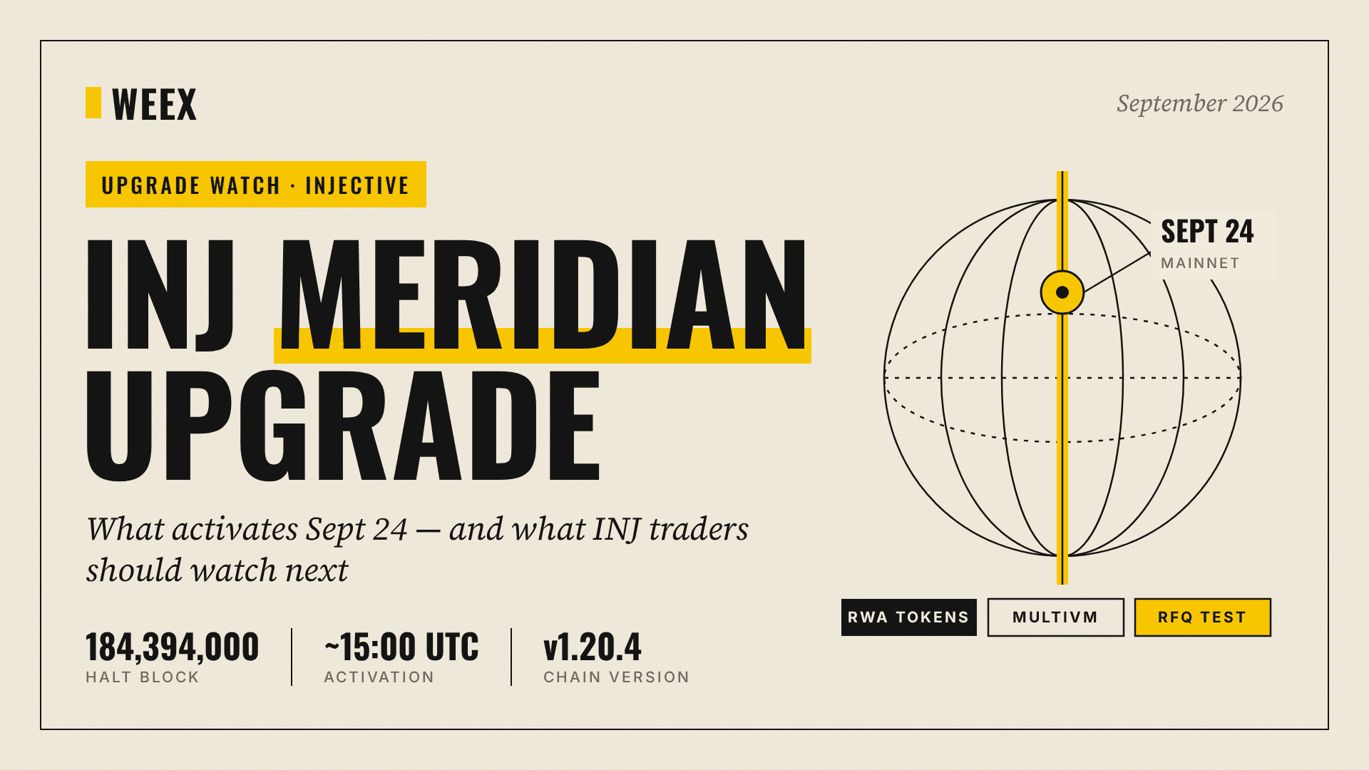 INJ-Meridian-Upgrade: Was am 24. September aktiviert wird und worauf zu achten ist