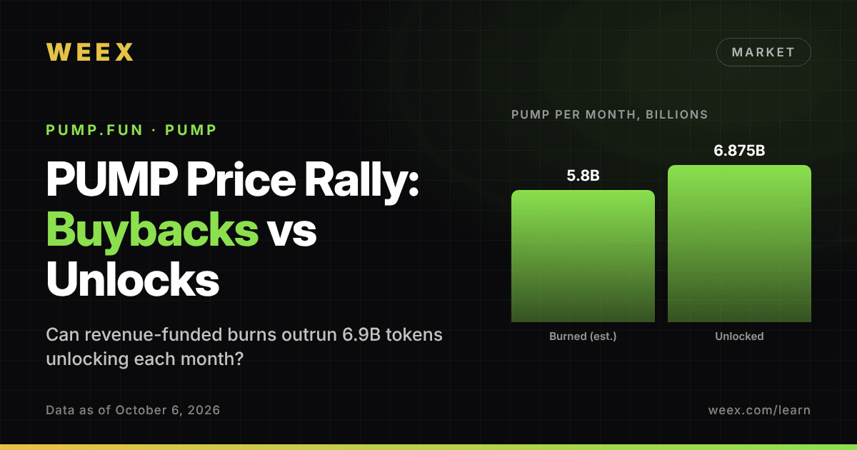 Subida del precio de PUMP: ¿pueden las recompras de Pump.fun superar los desbloqueos mensuales?