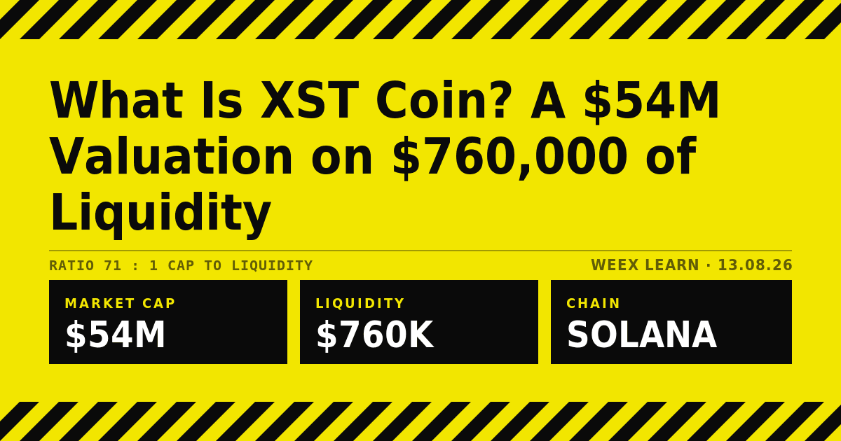 Was ist XST Coin? Eine Bewertung von 54 Mio. $ bei 760.000 $ Liquidität