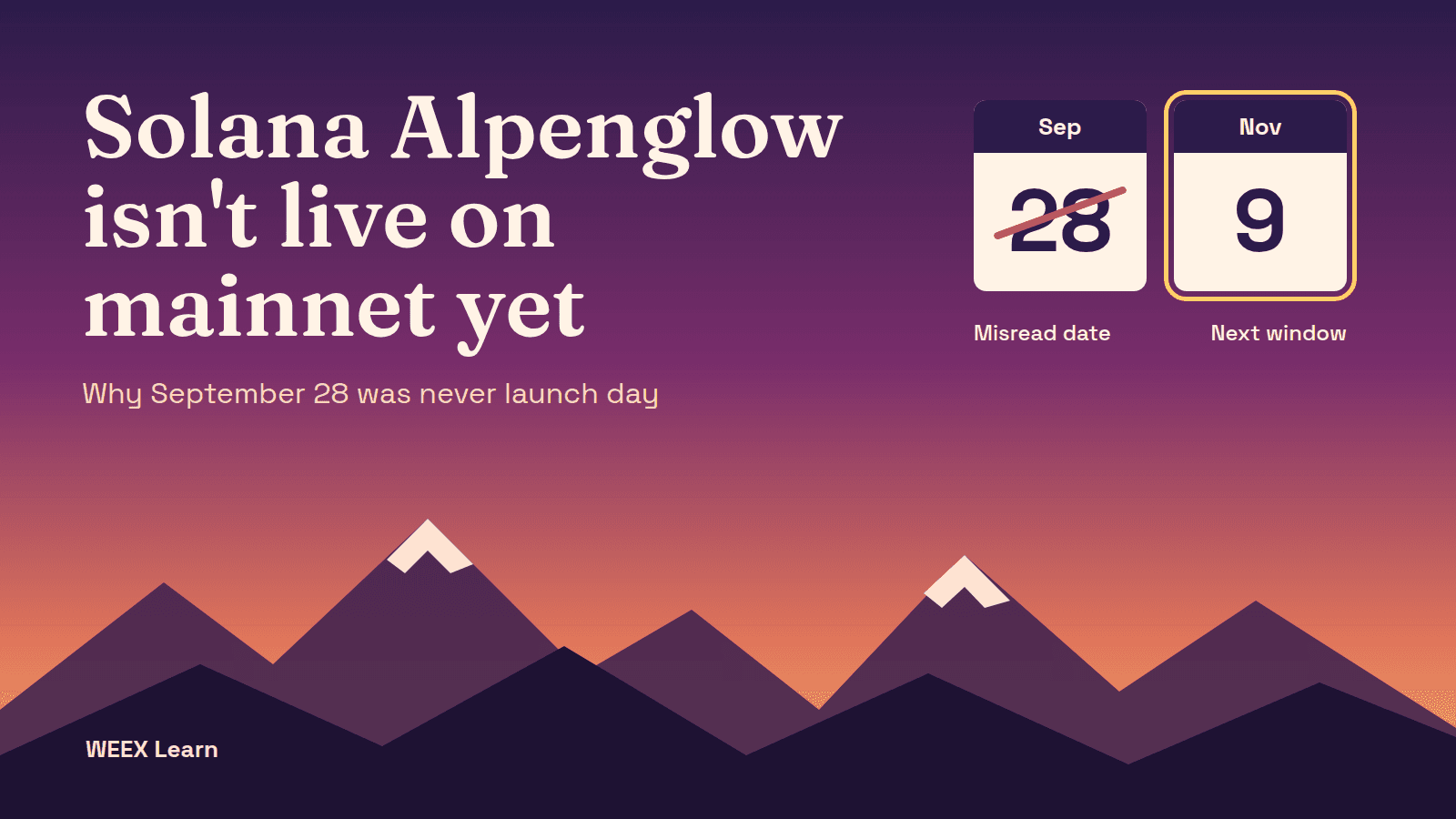 Date du lancement d’Alpenglow sur le mainnet de Solana : pourquoi le 28 septembre n’était pas le jour du lancement