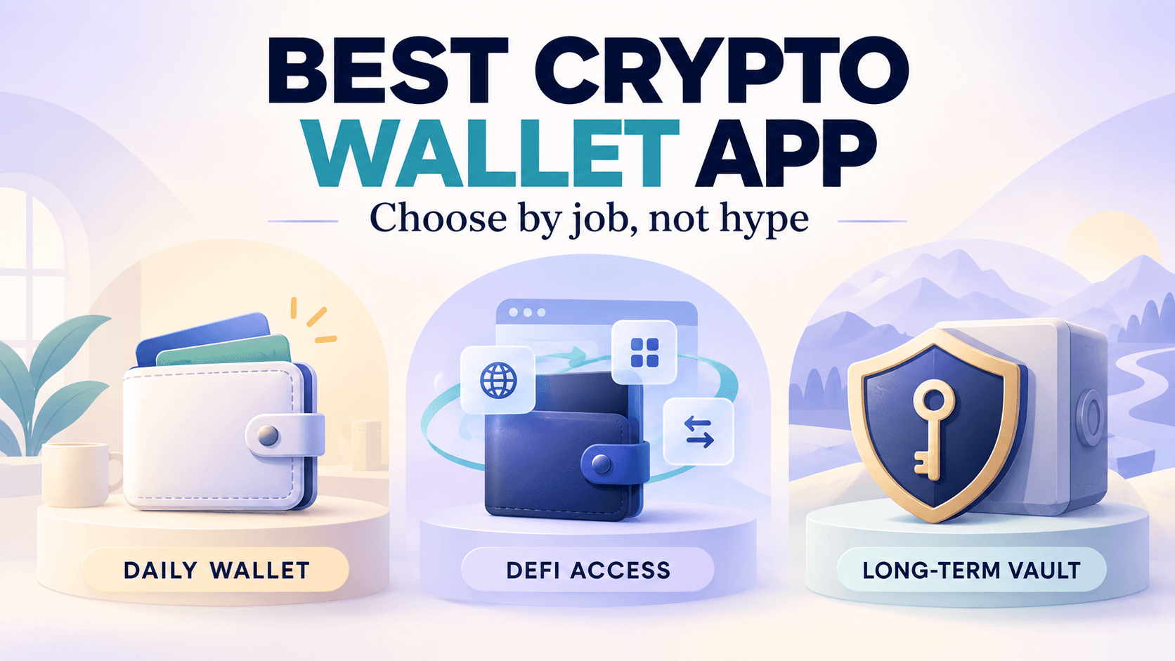 Meilleure application de portefeuille crypto en 2026 : choisir entre portefeuilles chauds, froids, custodial et Web3