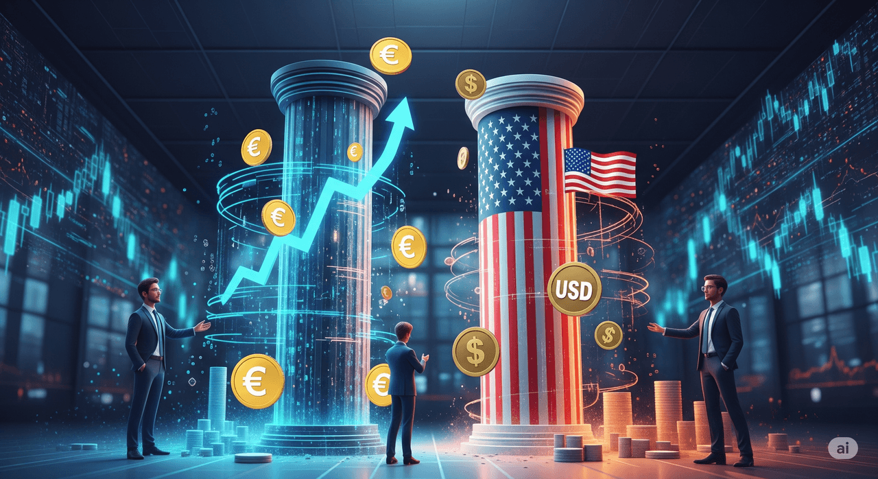 La evolución actual del tipo de cambio EUR/USD favorece el aumento de stablecoins EUR. ¿Mismo escenario en 2026?