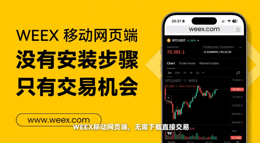 WEEX 披露 180 天产品进化成果：轻量化、全品类、AI 三大布局，定义下一代全球交易基础设施