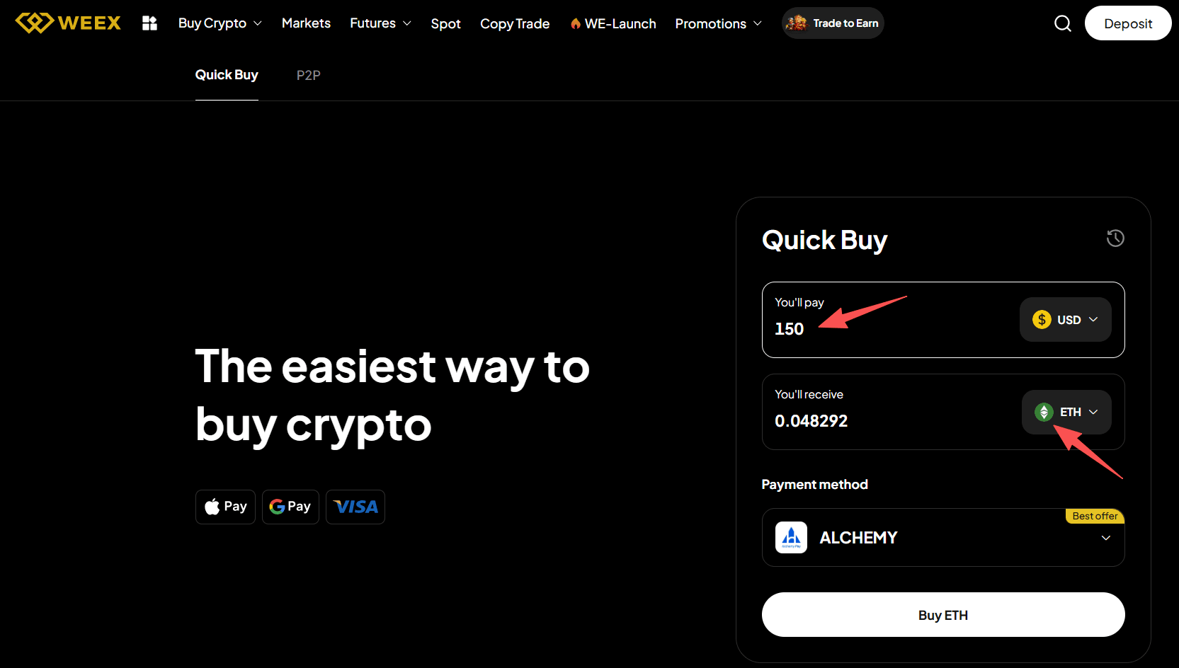 什么是 WEEX OTC 以及如何通过 WEEX OTC 购买以太坊 (ETH)?