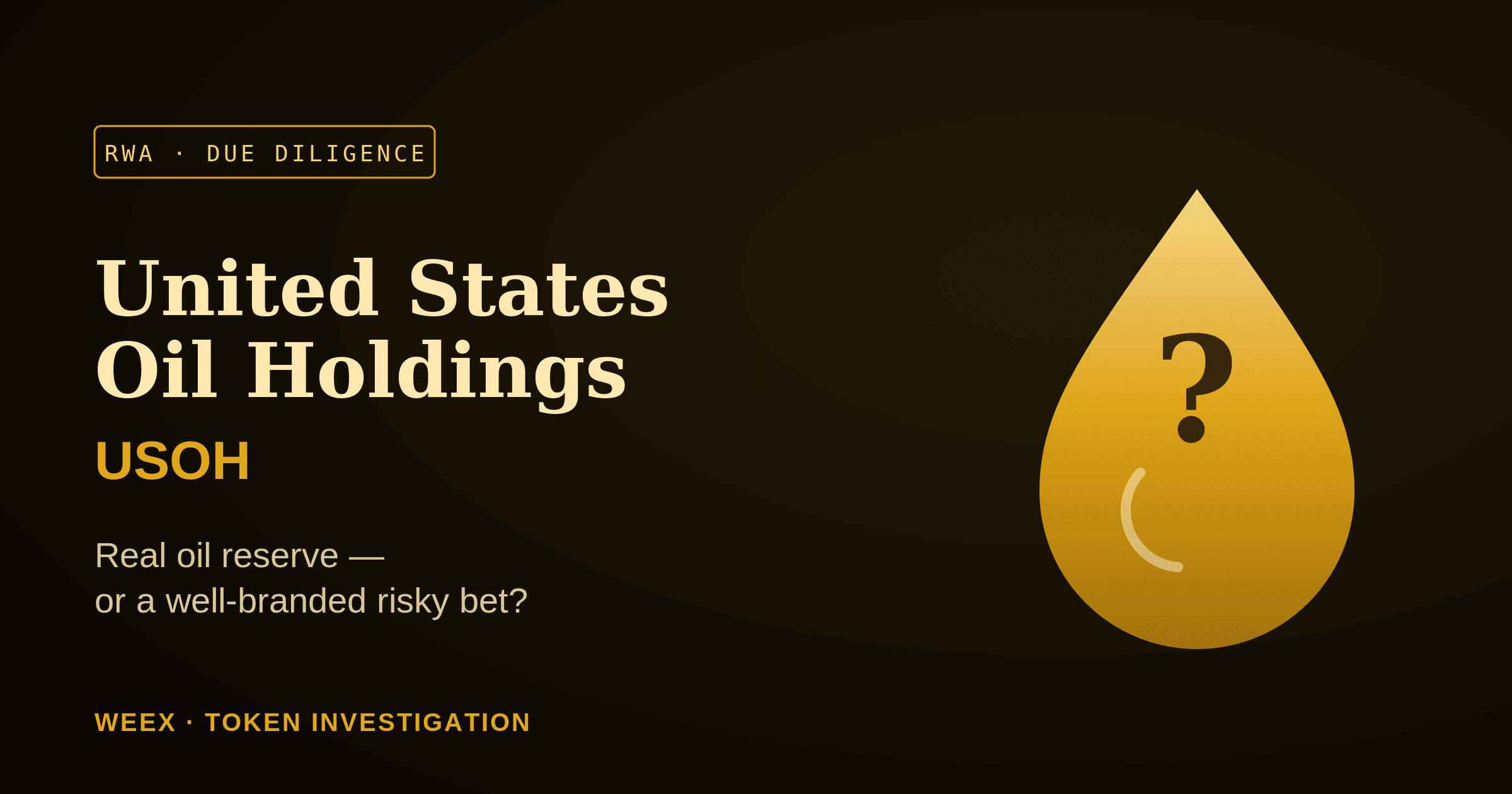 United States Oil Holdings (USOH): Petróleo real ou aposta arriscada?