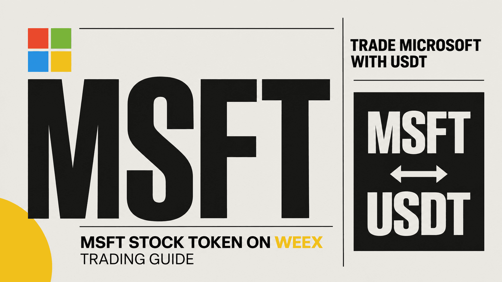 Comment trader le token d’action Microsoft (MSFT) avec de l’USDT sur WEEX