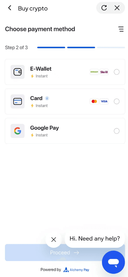 Étape 5 : Comment acheter des USDC avec des HKD sur WEEX ? Version de l'application