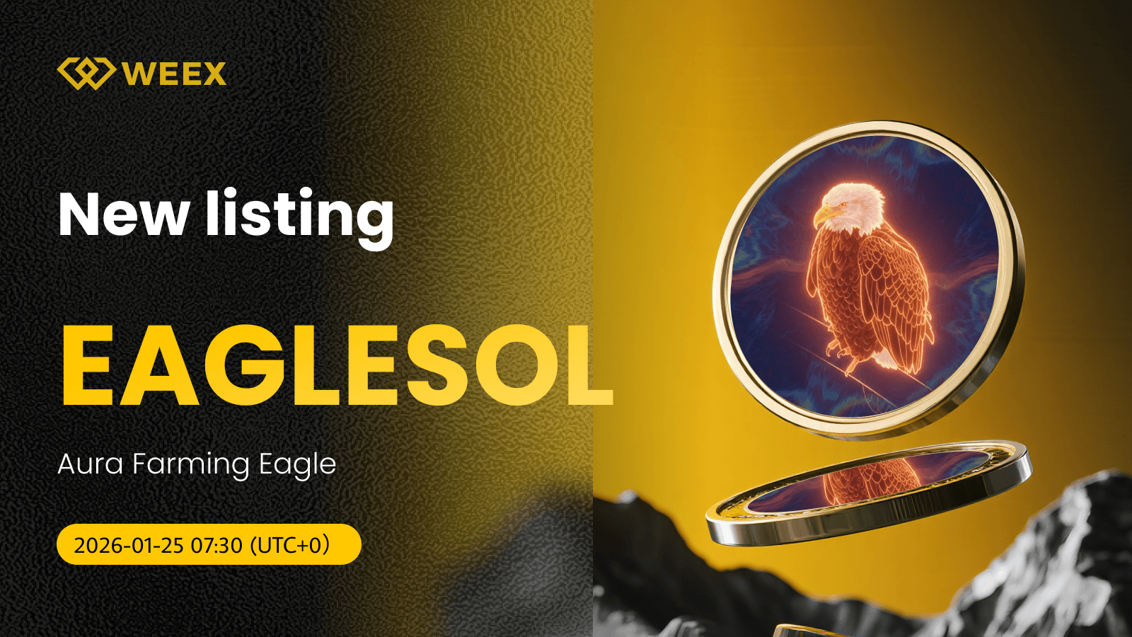 تداول عملة EAGLESOL USDT الفوري المباشر على منصة WEEX: نسر أورا فارمينغ