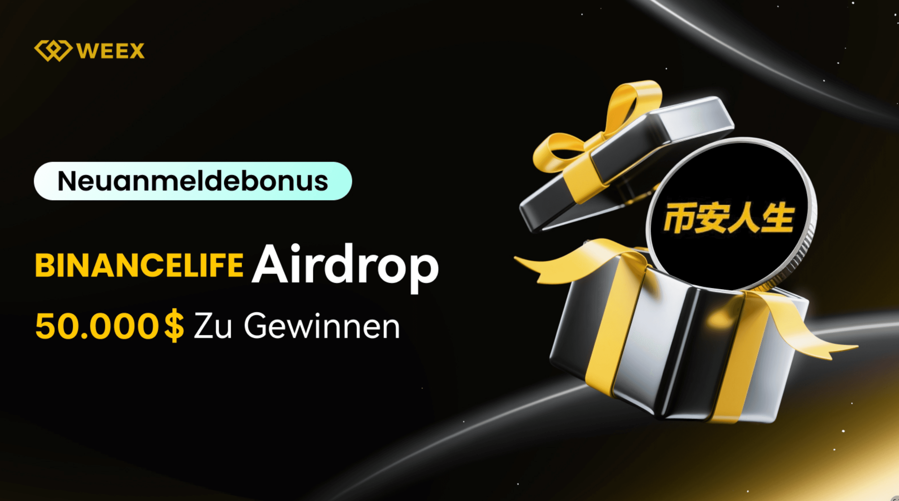 BINANCELIFE Airdrop on WEEX Exchange: Share 50,000 USDT in New User Rewards