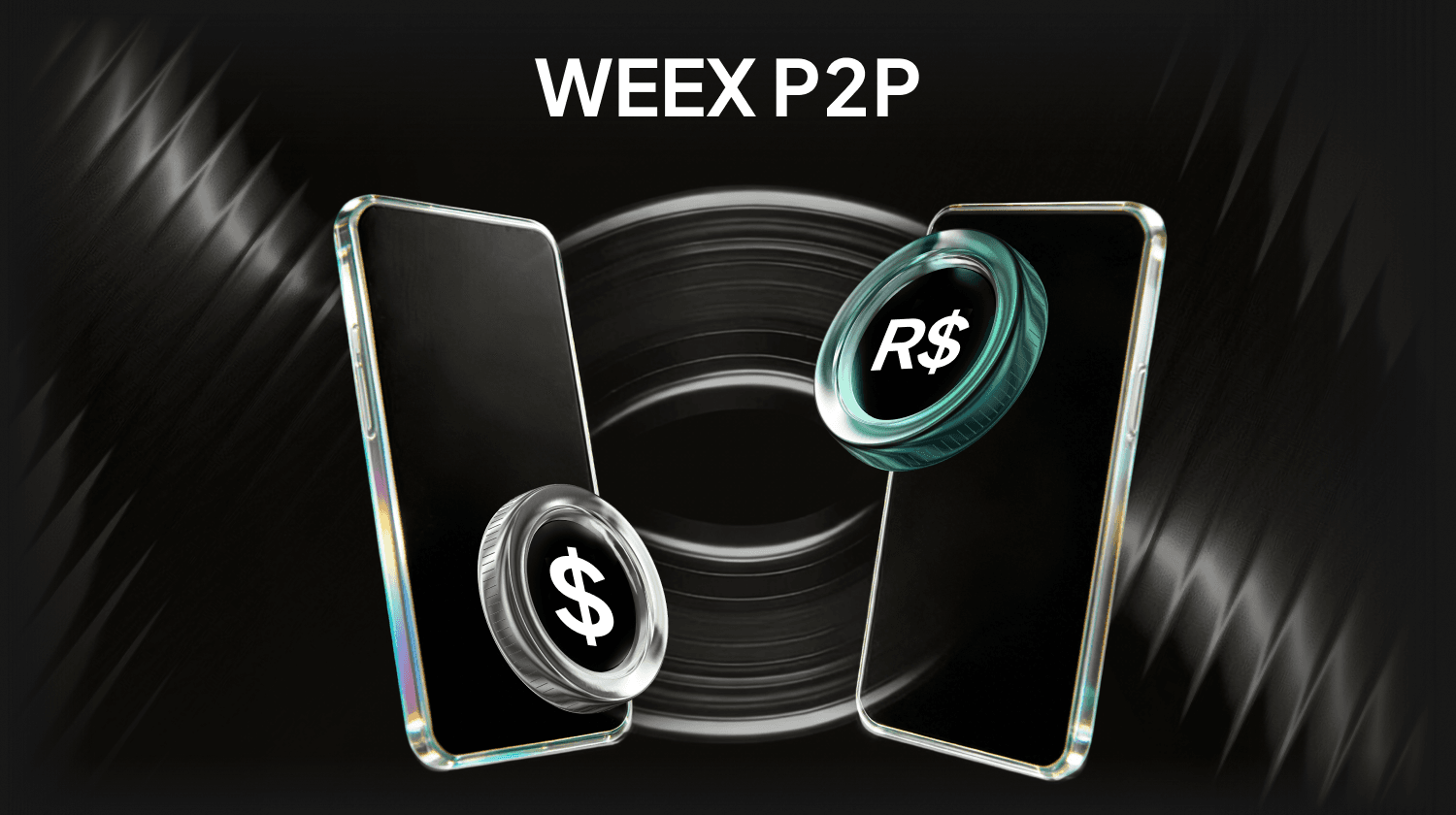 Achetez de l'USDC avec Pix sur WEEX P2P – 0 frais & annonces BRL 24/7