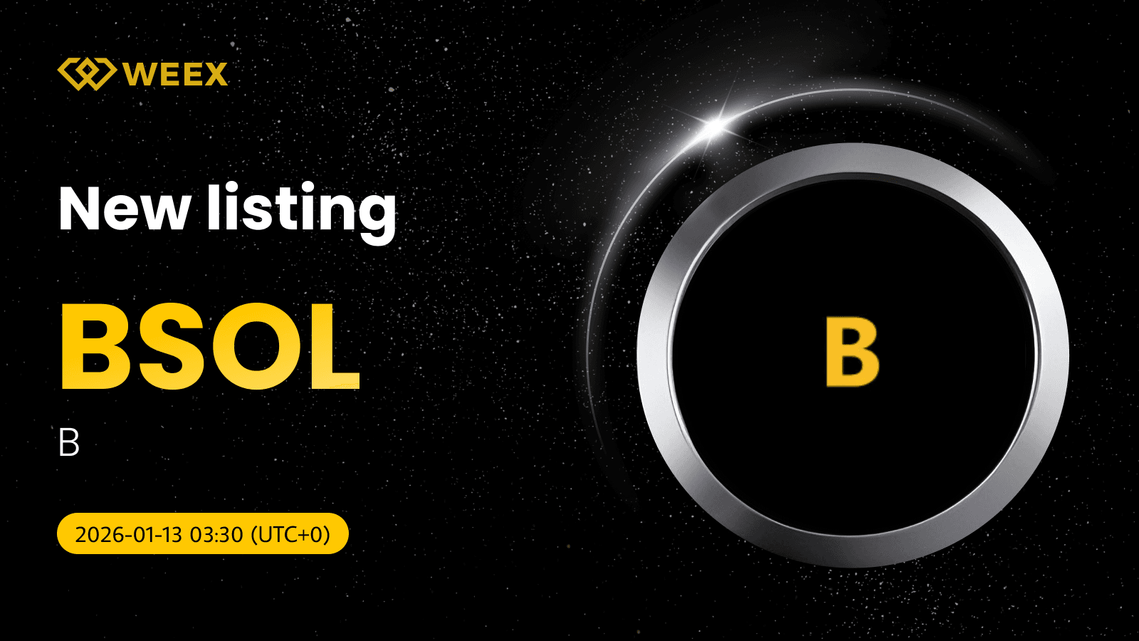 Trading au comptant BSOL USDT : le jeton B (BSOL) listé sur WEEX