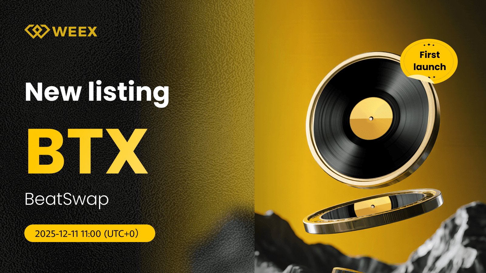 Le pair BTX USDT est en direct sur WEEX alors que le jeton BeatSwap est listé
