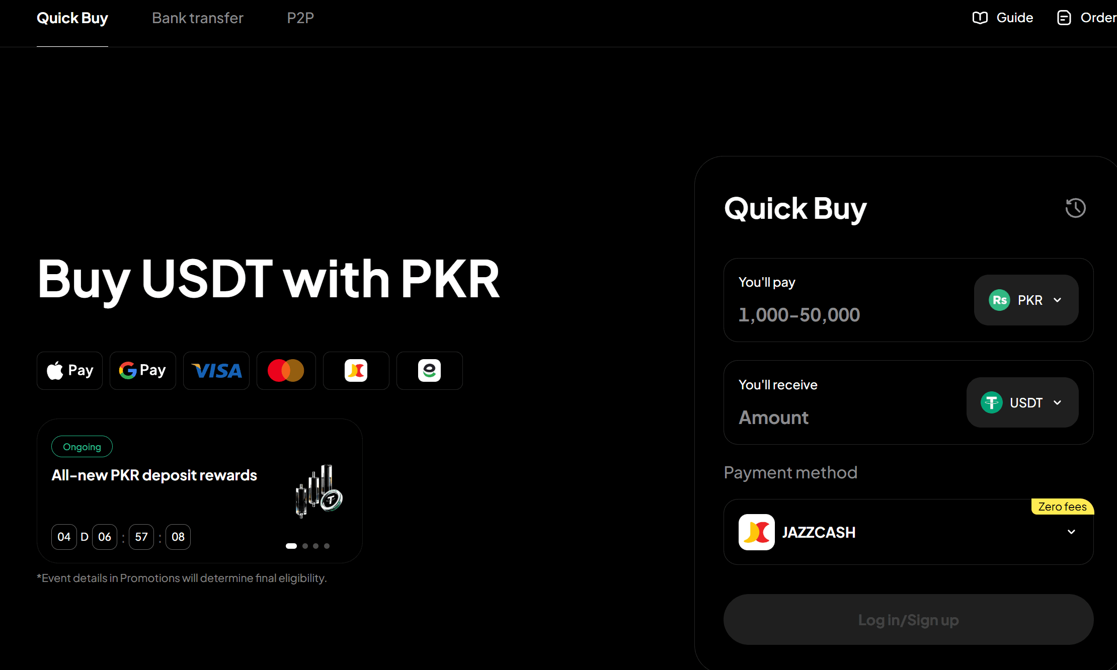 Cómo comprar USDT con Easypaisa en Pakistán: Guía de trading P2P y seguridad
