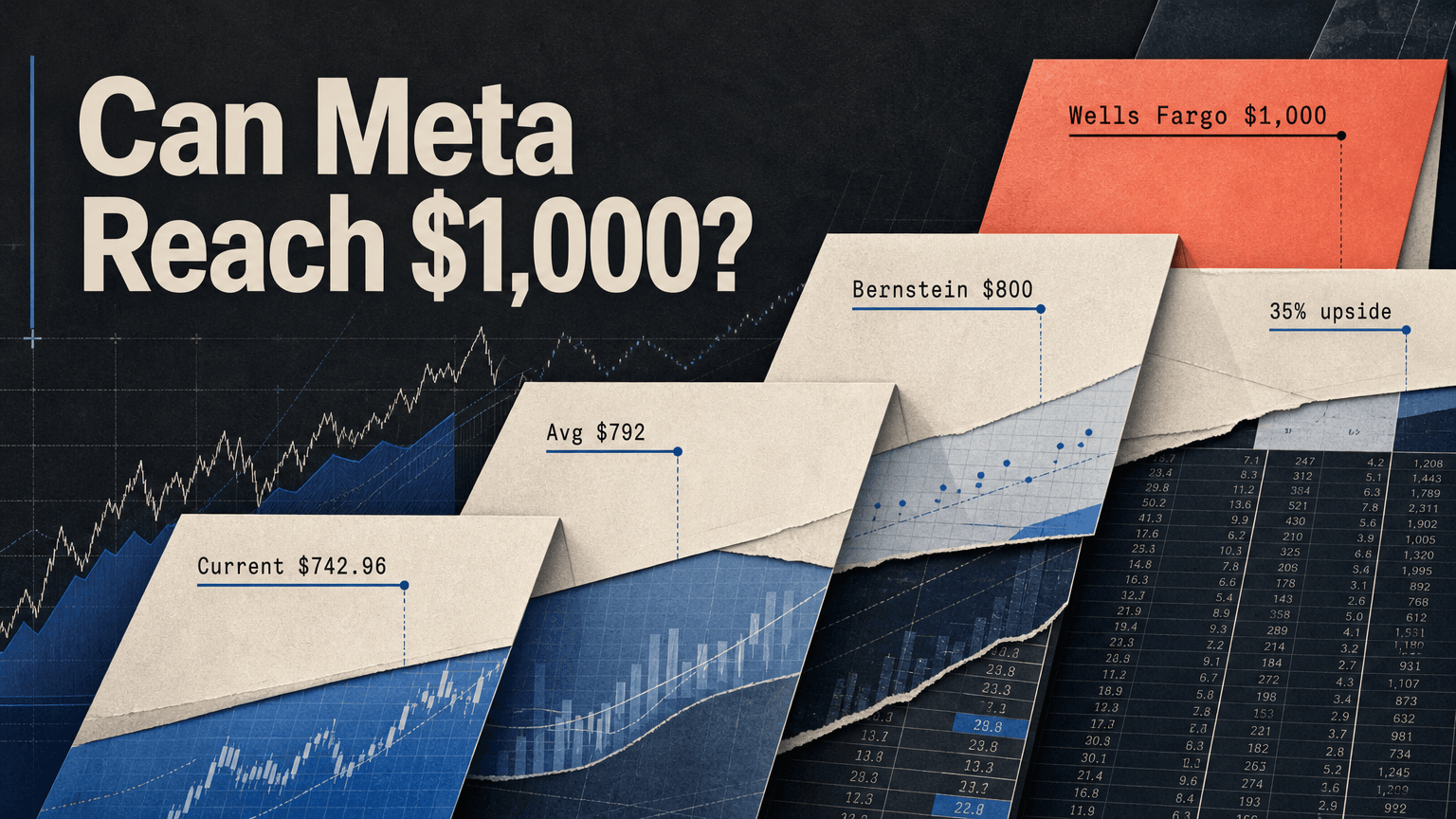 ¿Puede META alcanzar 1.000 $? Qué dicen los objetivos de Wells Fargo, Jefferies y Bernstein sobre las acciones de Meta
