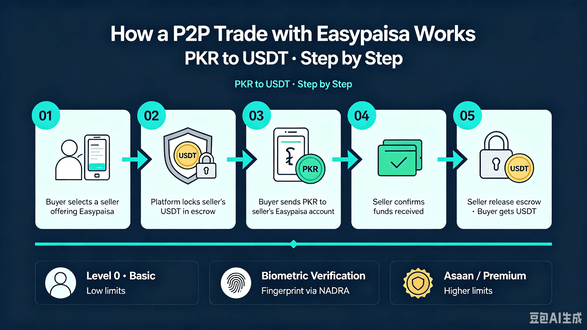 Guía de criptomonedas de Easypaisa: cómo usar el monedero móvil para operar P2P en Pakistán