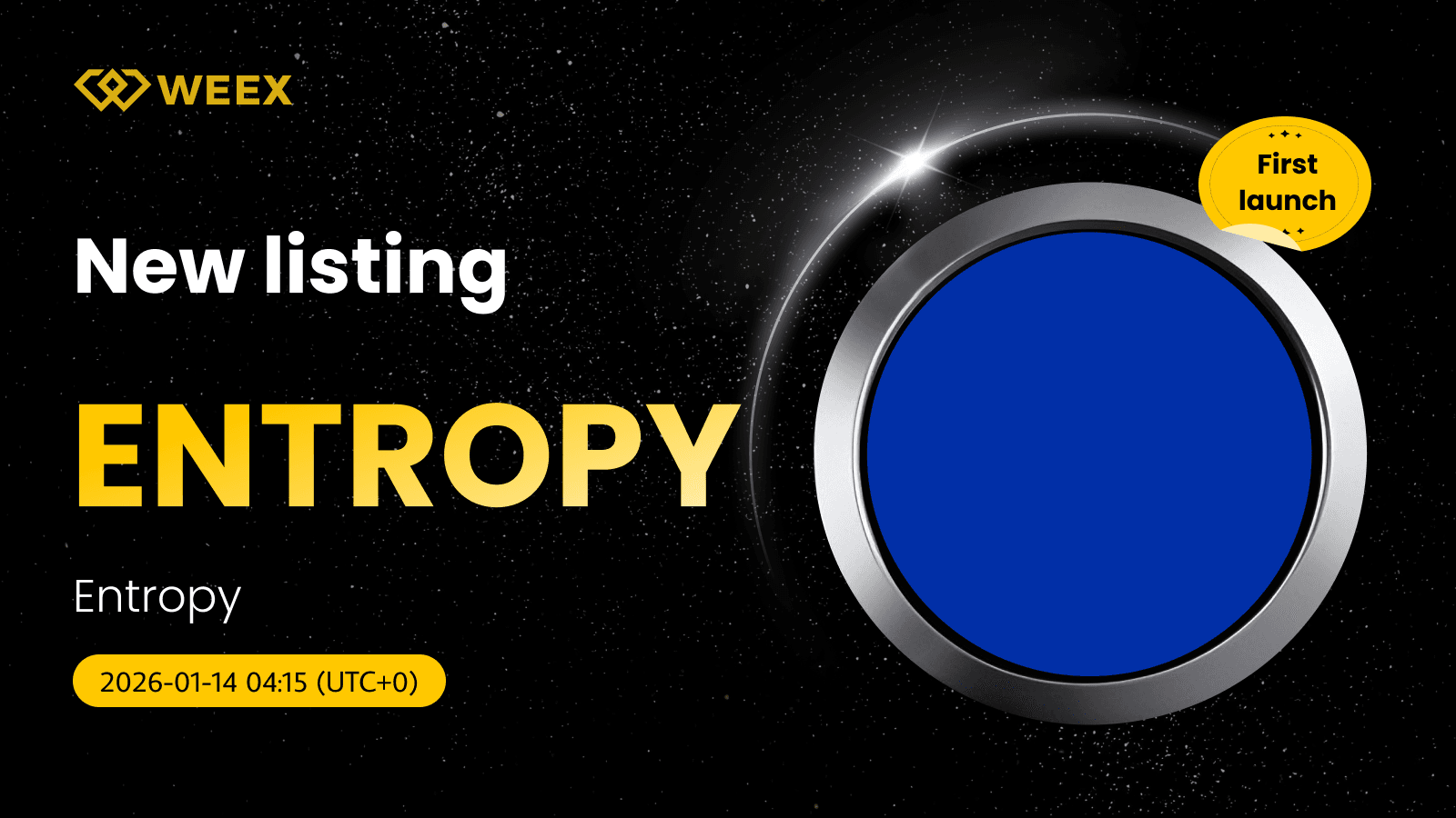 تداول ENTROPY USDT متاح الآن في سوق WEEX الفوري
