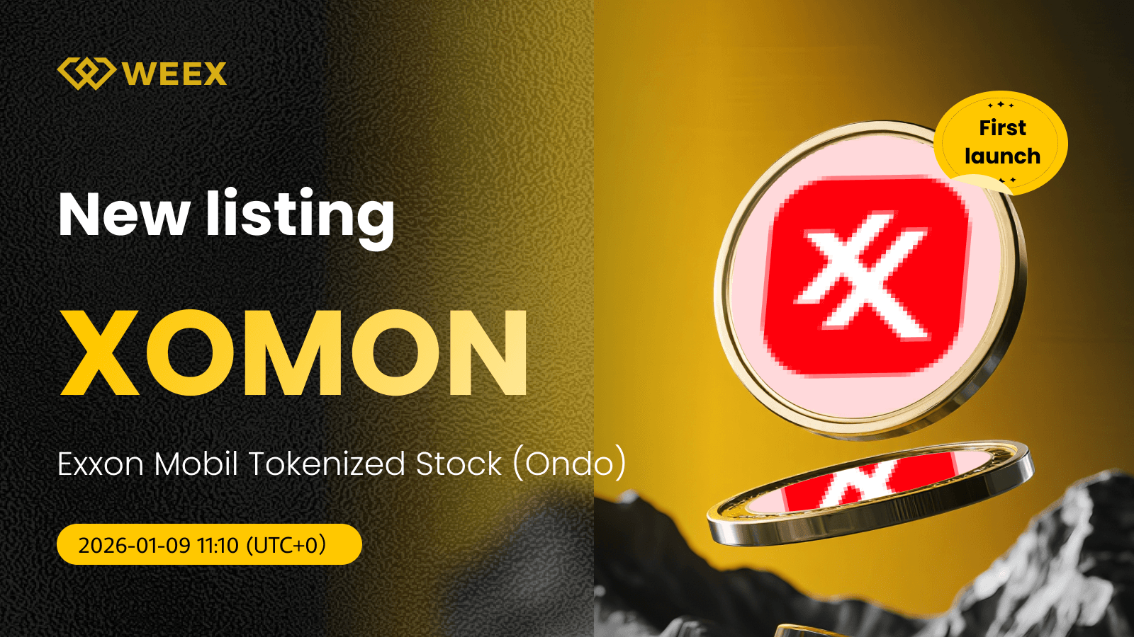 تم إدراج عملة XOMON USDT: تداول أسهم إكسون موبيل المُرمّزة على منصة WEEX الفورية
