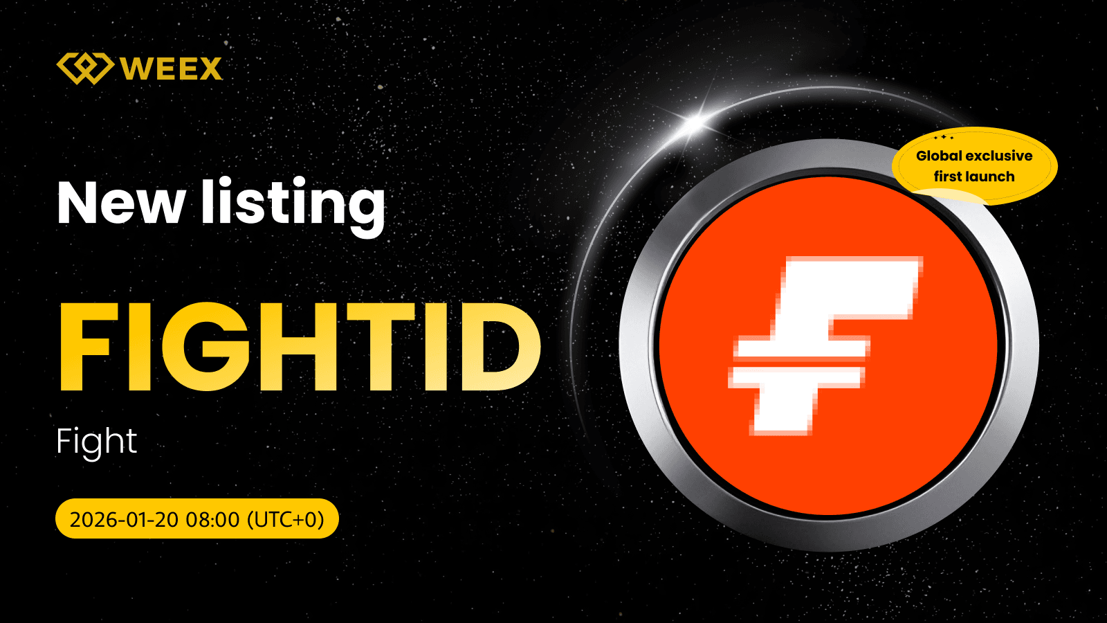 FIGHTID USDT Pair en direct sur WEEX : La pièce Fight (FIGHTID) est listée