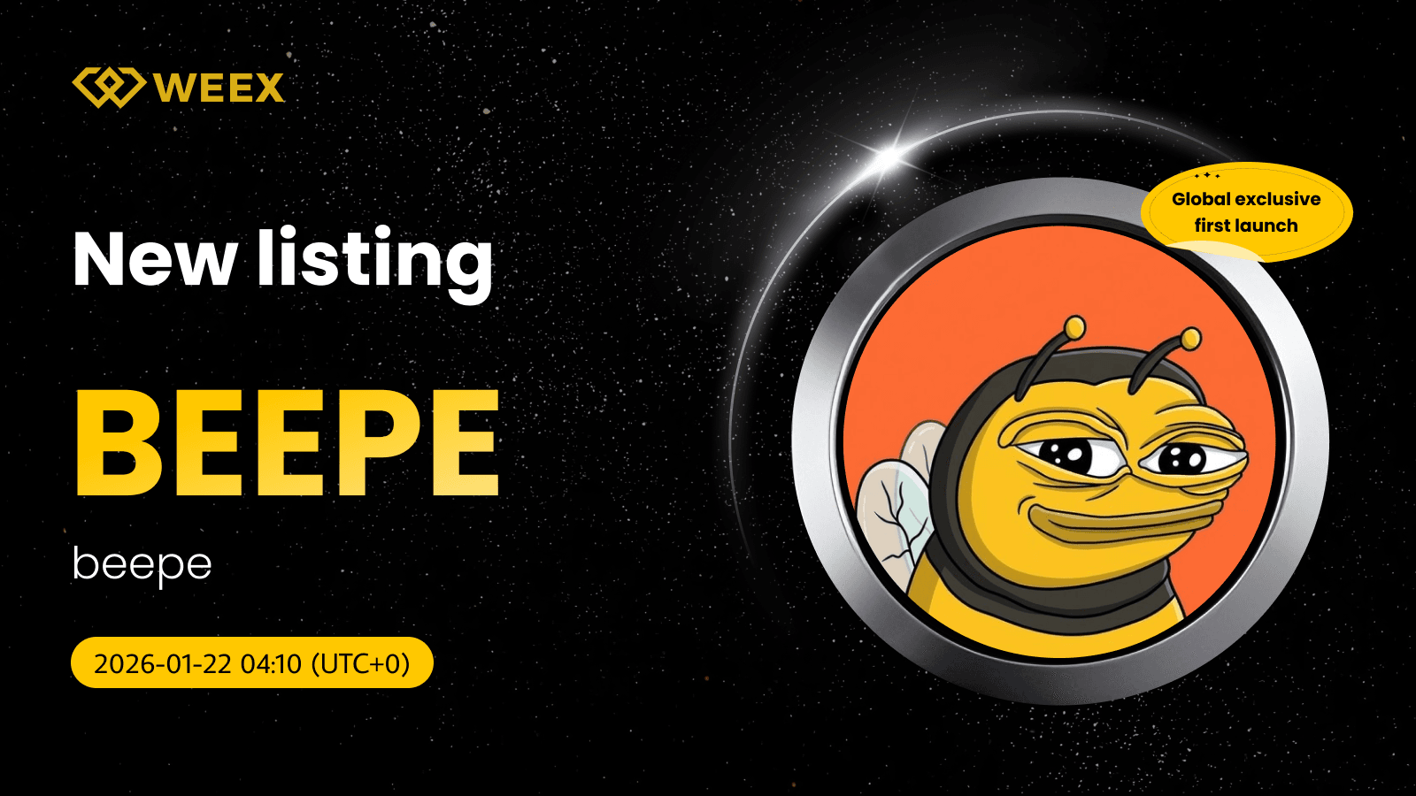 Lancement exclusif mondial : Le BEEPE USDT est coté sur WEEX Spot