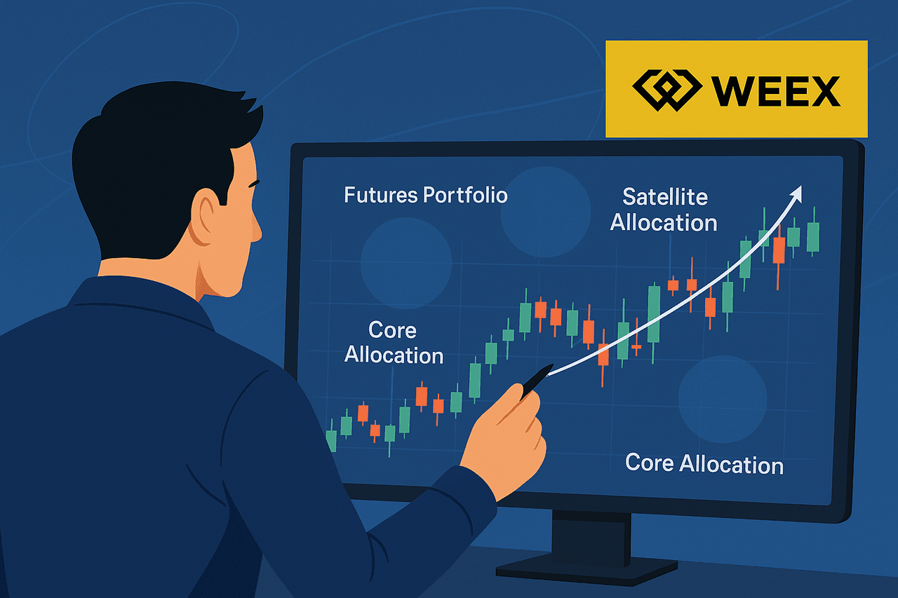 چگونه یک تریدر حرفه‌ای در WEEX با ترکیب Core:Growth:Satellite پرتفوی فیوچرز خود را پایدار کرد