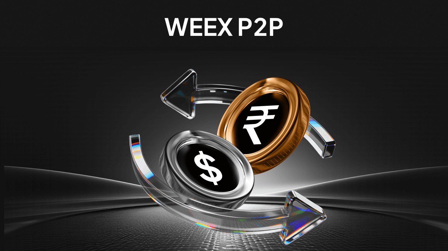 Achetez ETH avec Digital eRupee sur WEEX P2P – 0 frais & marchands INR 24/7