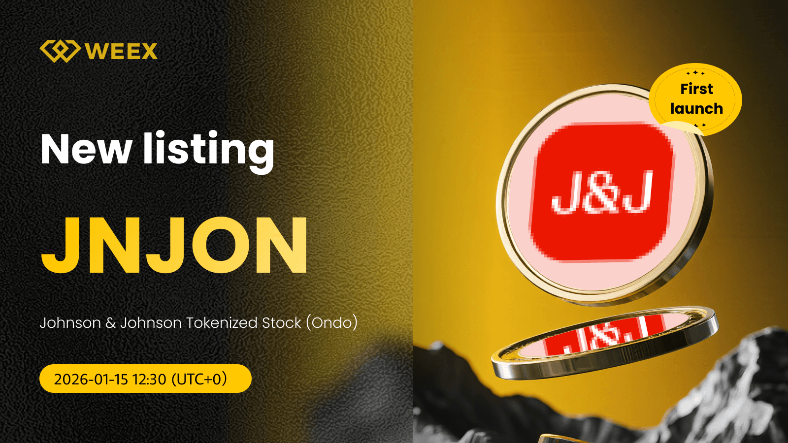 JNJON USDT در WEEX فهرست شد: تجارت سکه جانسون و جانسون