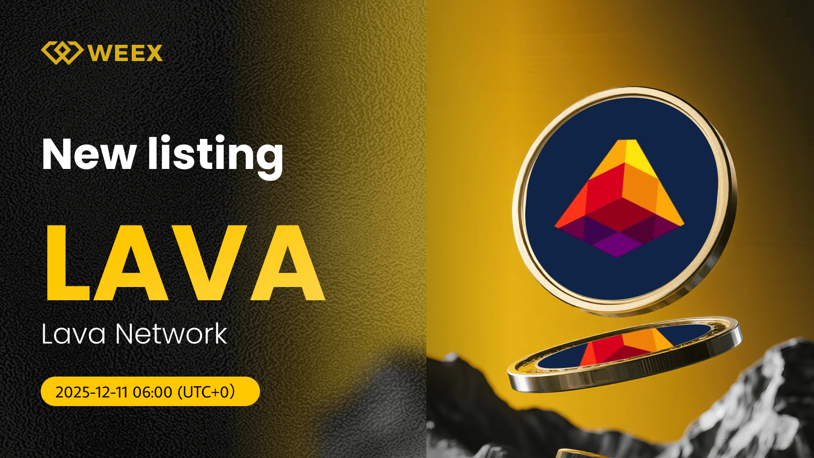 Le réseau Lava (LAVA) Coin est maintenant disponible sur WEEX Spot