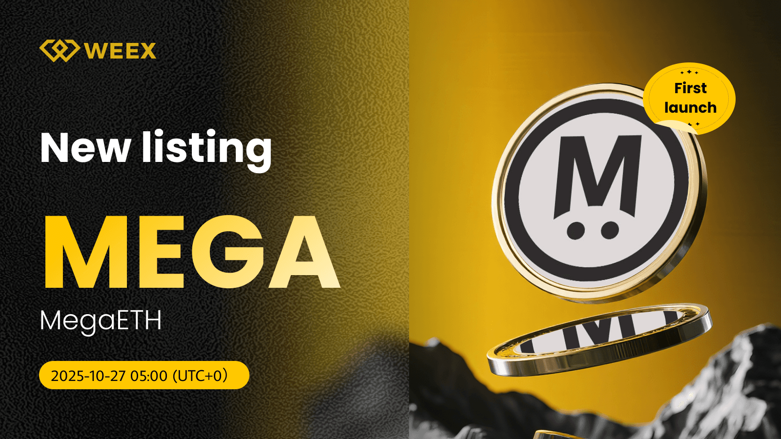 MEGA USDT Nouveau sur WEEX : Pièce MegaETH (MEGA)