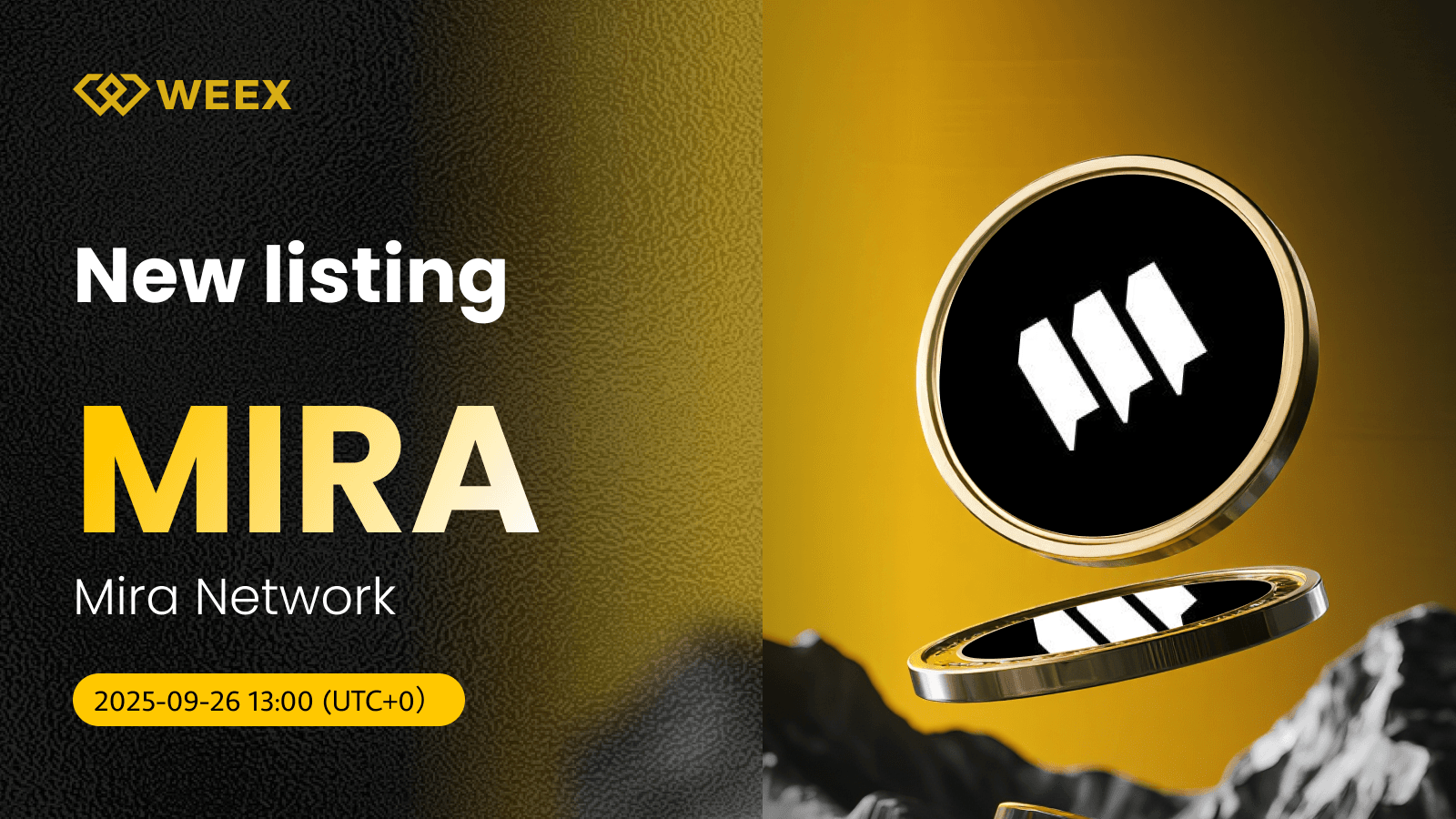 Запуск торгов MIRA USDT на WEEX для монеты сети Mira