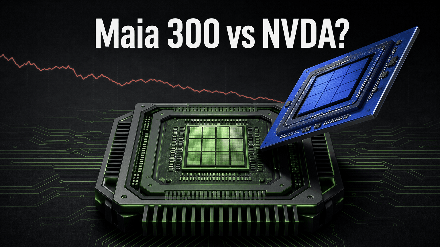 Las acciones de Nvidia caen tras Maia 300 de Microsoft: ¿es el silicio personalizado una amenaza real para NVDA?