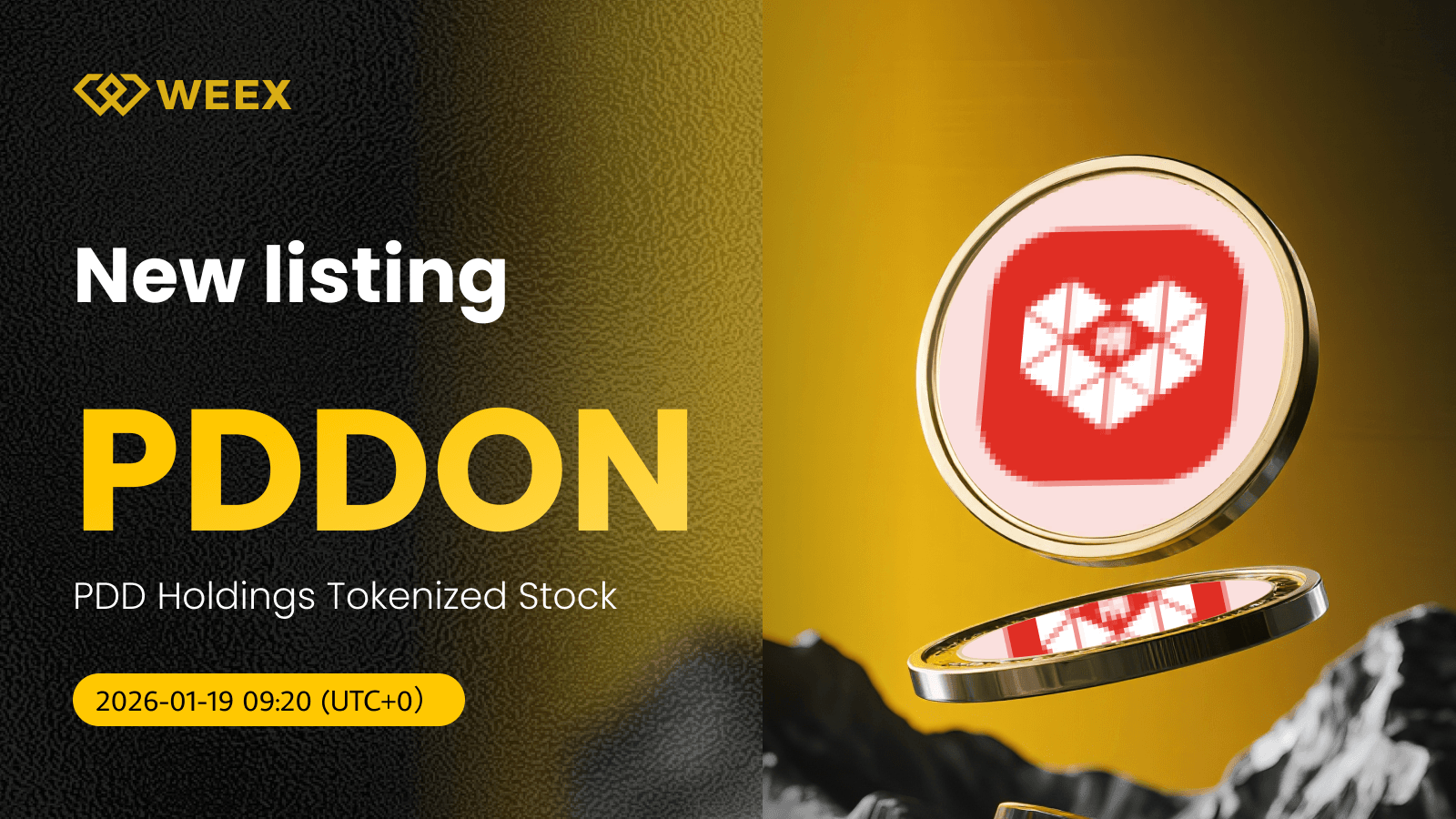 PDDON USDT Maintenant en Direct: PDD Holdings Action Tokenisée sur WEEX Spot