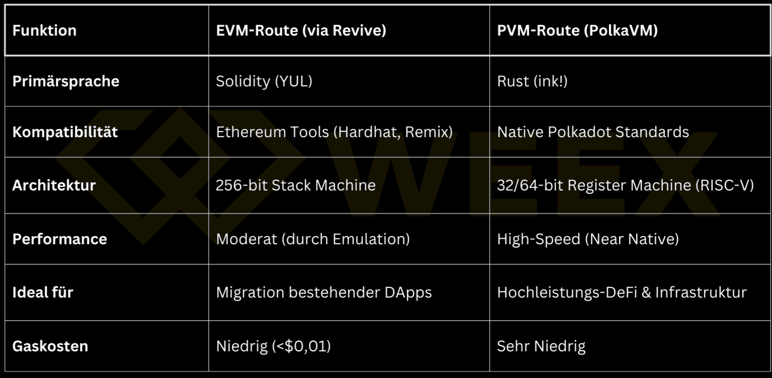 Polkadot 智能合約:PVM 與 EVM – 完整指南