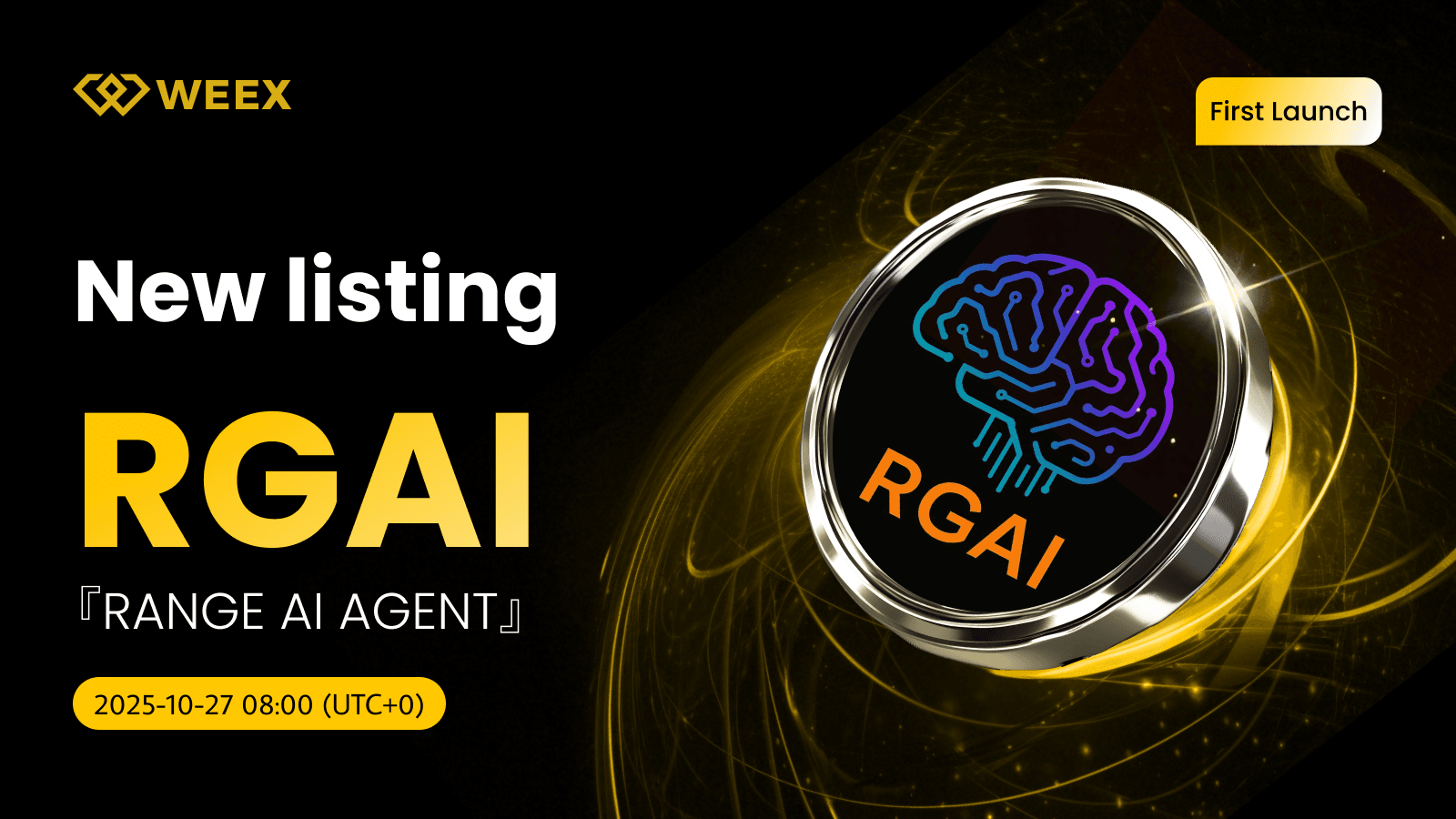 RGAI USDT fait ses débuts sur WEEX Spot : Monnaie RANGE AI AGENT (RGAI)