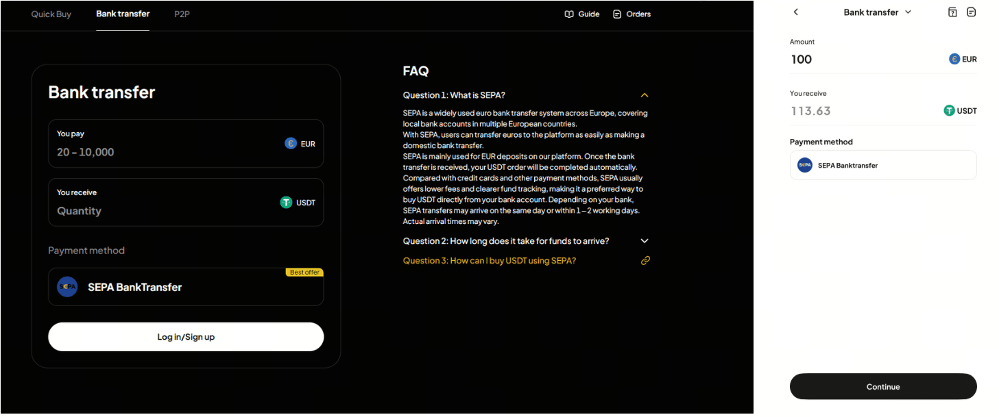 WEEX OTC тепер підтримує поповнення рахунку в євро за допомогою банківського переказу SEPA
