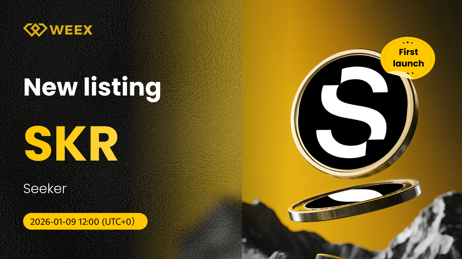 SKR USDT متوفر الآن: تم إدراج عملة Seeker Coin في بورصة WEEX الفورية.