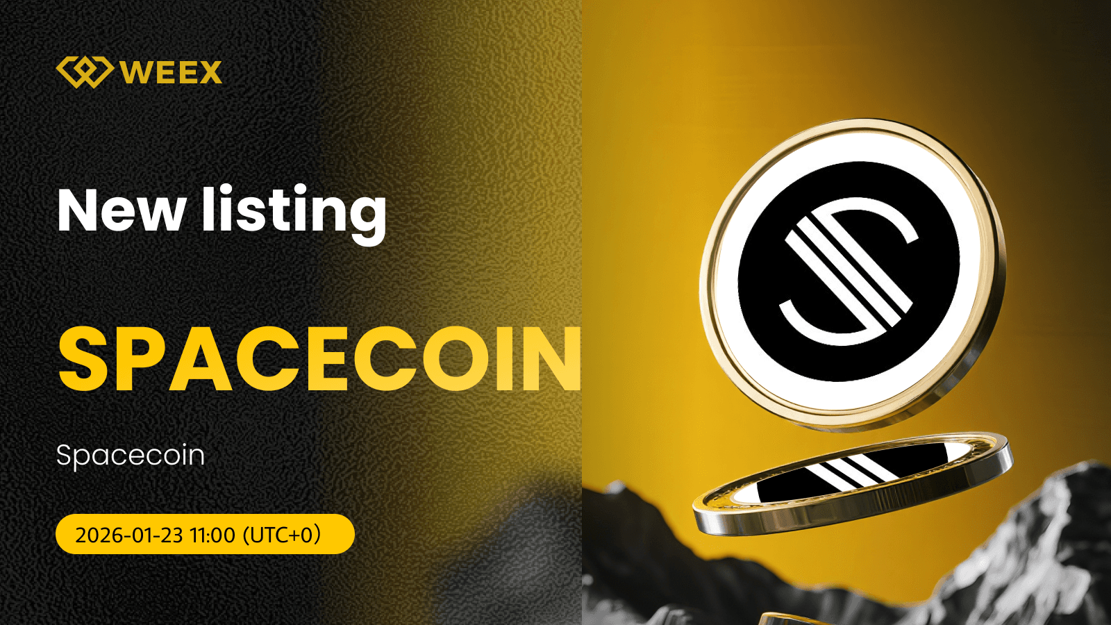 SPACECOIN USDTがWEEXで初登場:スポット取引ライブ