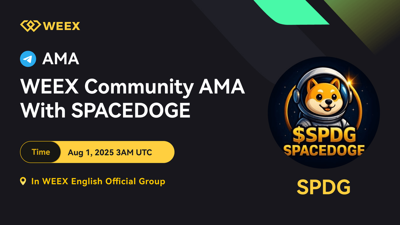 Compte rendu de l'AMA WEEX avec SpaceDoge (SPDG) - Lancement équitable, GameFi, Communauté et Airdrop de 2 000 $