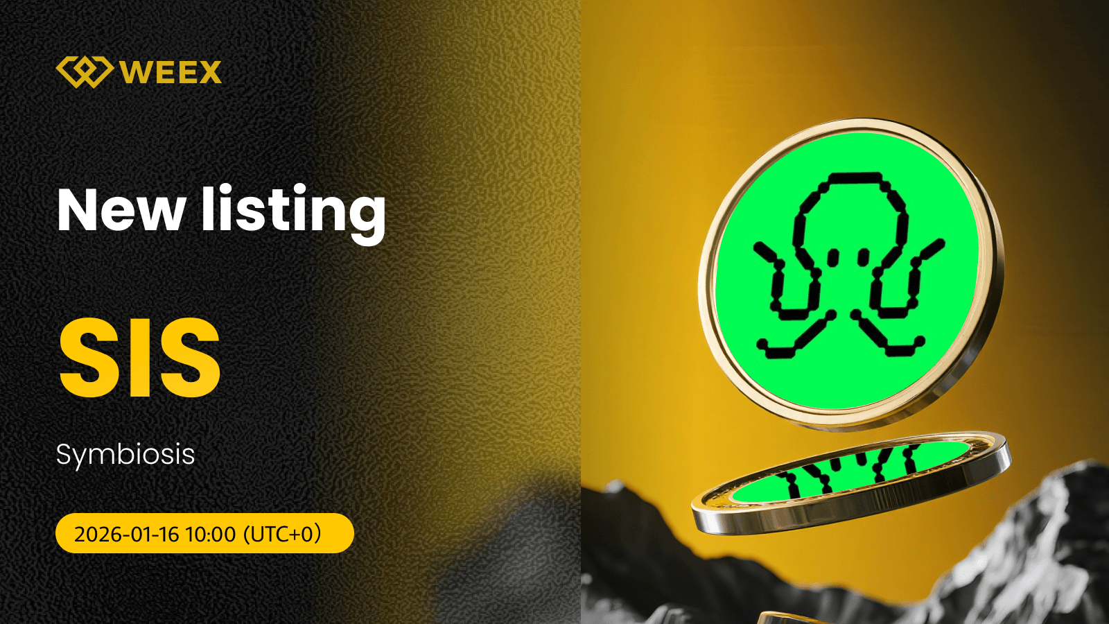 Paire de trading SIS USDT disponible : Symbiosis listé sur le marché Spot de WEEX