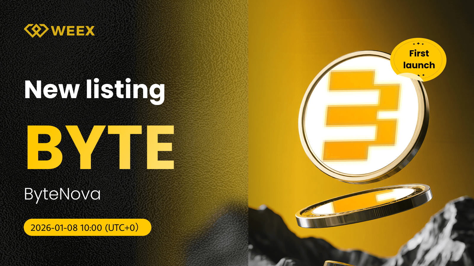 Échanger des BYTE contre des USDT : La cryptomonnaie ByteNova (BYTE) est désormais disponible sur WEEX