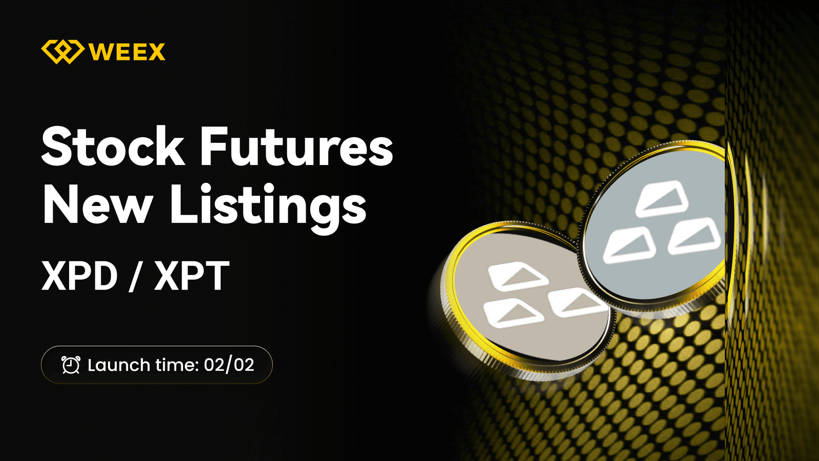 WEEX Futures Nouvelle liste: Contrats perpétuels XPD/USDT et XPT/USDT