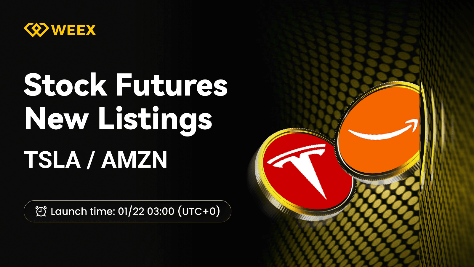 Contrats perpétuels TSLA USDT et AMZN USDT listés sur WEEX