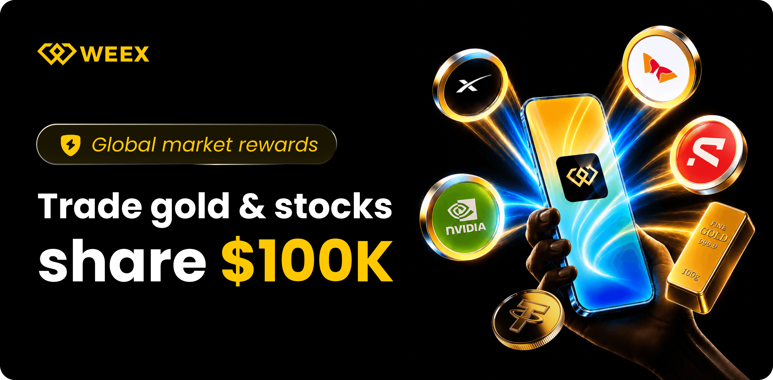 WEEX TradFi Trading Fest Season 4: Trade Gold & Stocks to Share a $100K Prize Pool