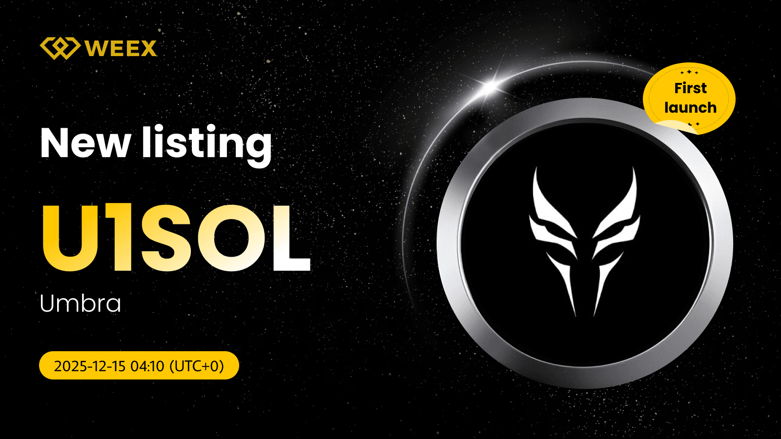 U1SOL USDT Se abre en WEEX Spot con Umbra Coin Listing