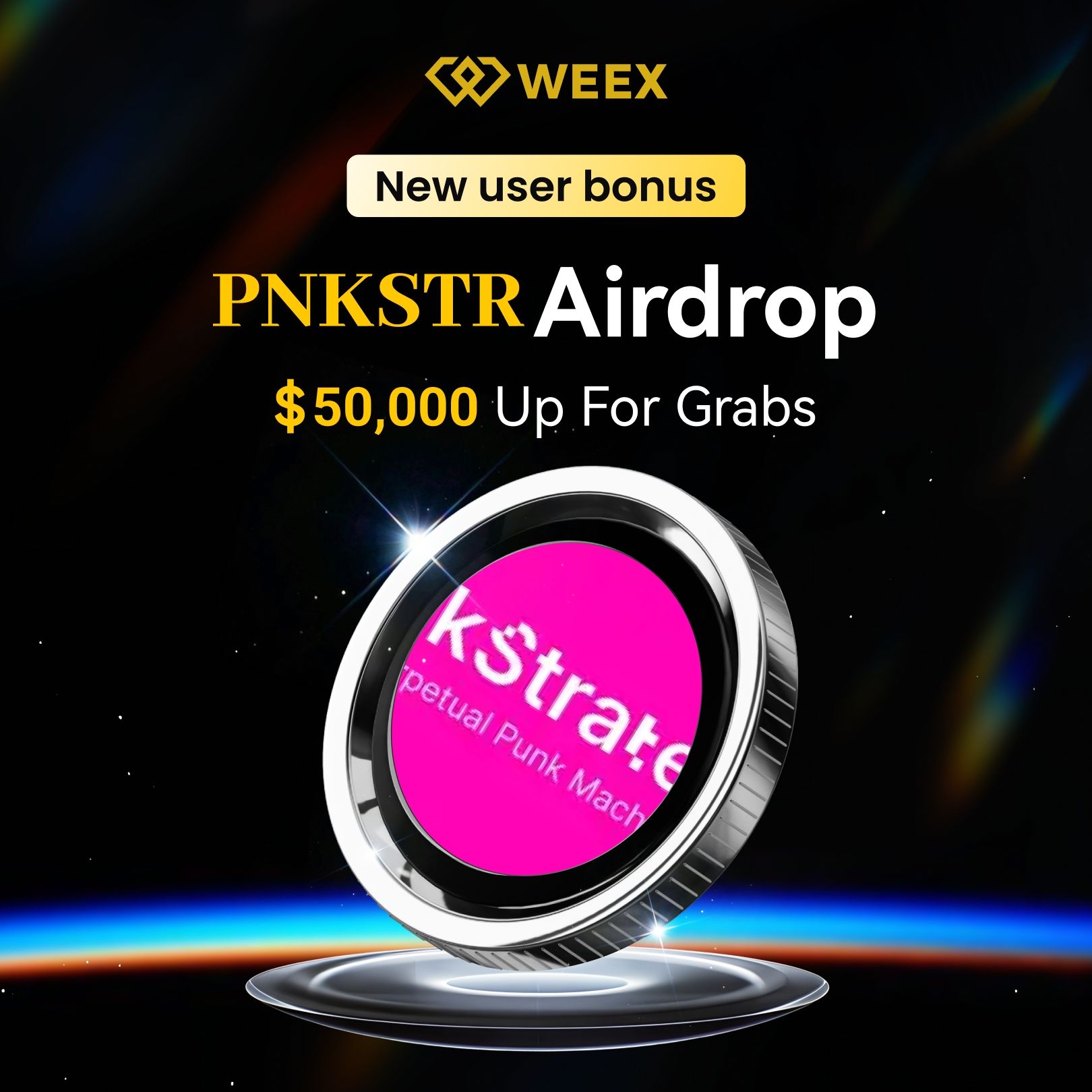Obtén 0,000 en tokens PNKSTR mediante una distribución gratuita: ¡Te espera el nuevo bono de registro de usuarios de WEEX Exchange!