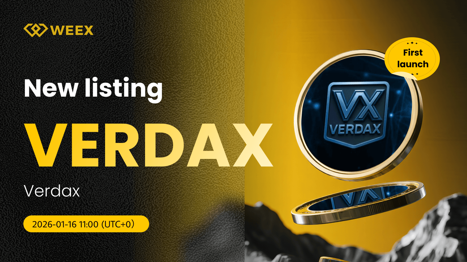 VERDAX USDT 交易對在 WEEX 現貨上線