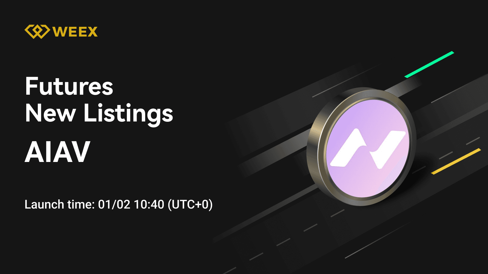 Le contrat perpétuel USDT AIAV est maintenant coté sur WEEX Futures