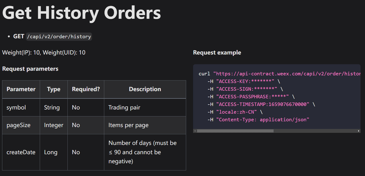 WEEX Global Hackathon API processo de teste 10.png