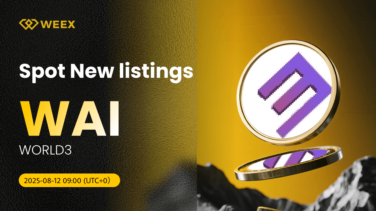WORLD3 (WAI) được niêm yết trên sàn WEEX với giao dịch WAI USDT