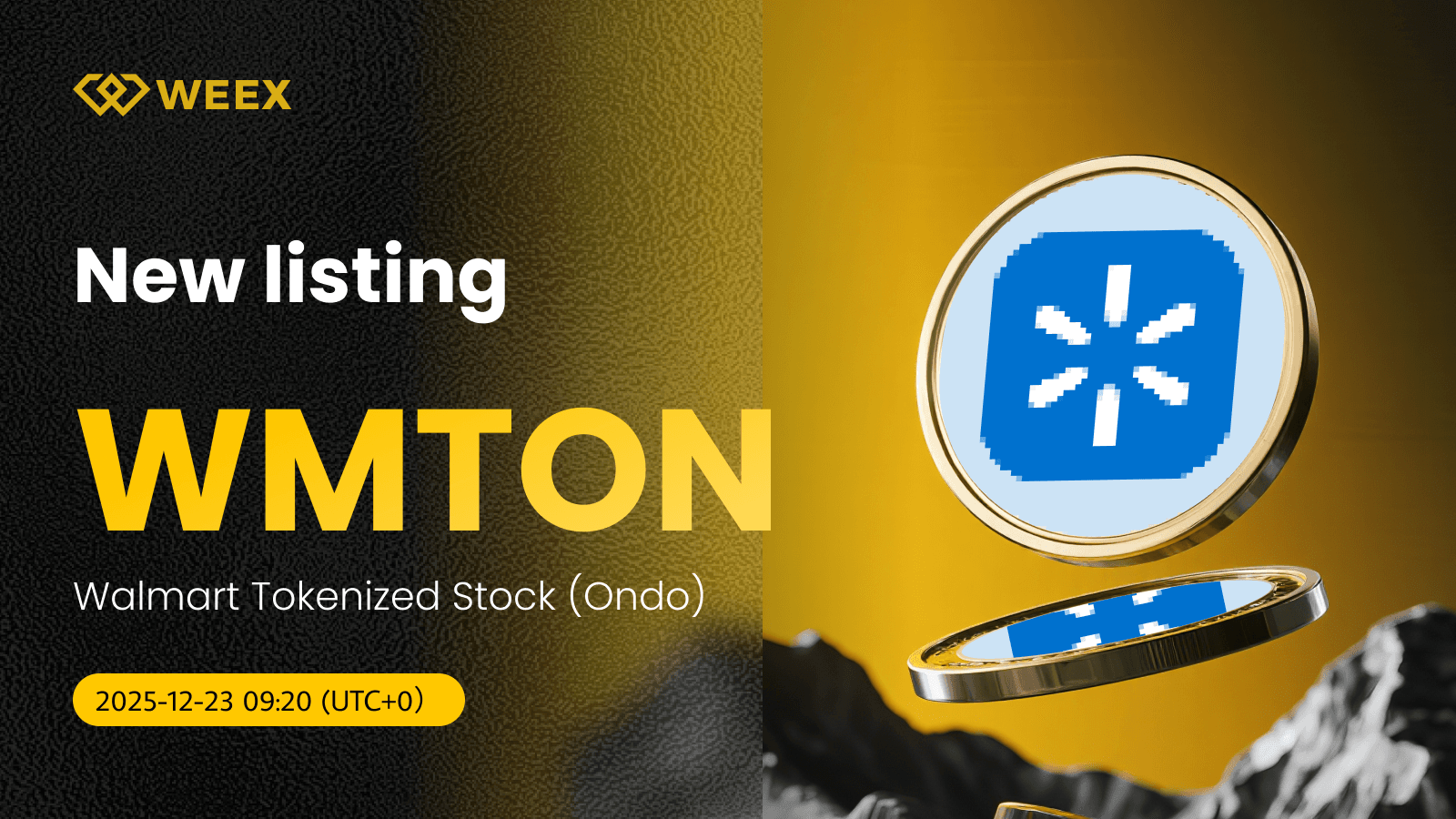 WMTON USDT 上架 WEEX:购买 Walmart 代币化股票